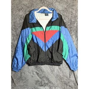 HigherState Retro 90's Colorblock Streetwear‎ Windbreaker